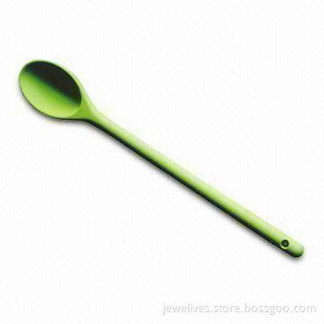 Silicone Scoop with Stainless Steel Handle, Comply with LFGB, FDA, SGS, OEM Services are Provided